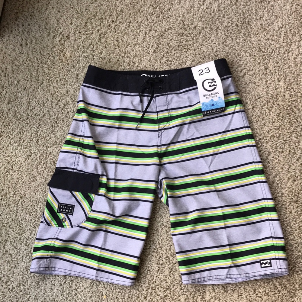 Billabong Recycler Board Shorts  green grey NWT